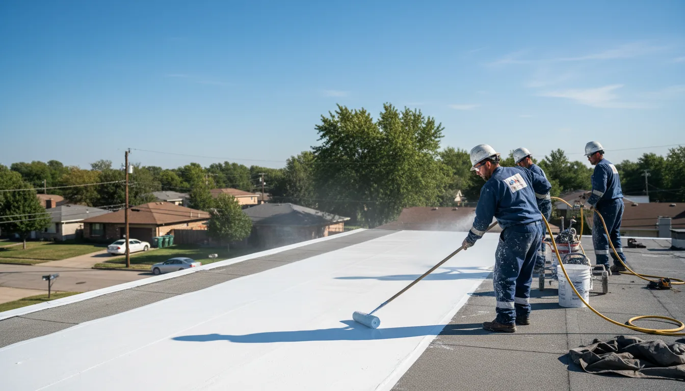 Commercial roof coating in Sharon Hill, PA near me
